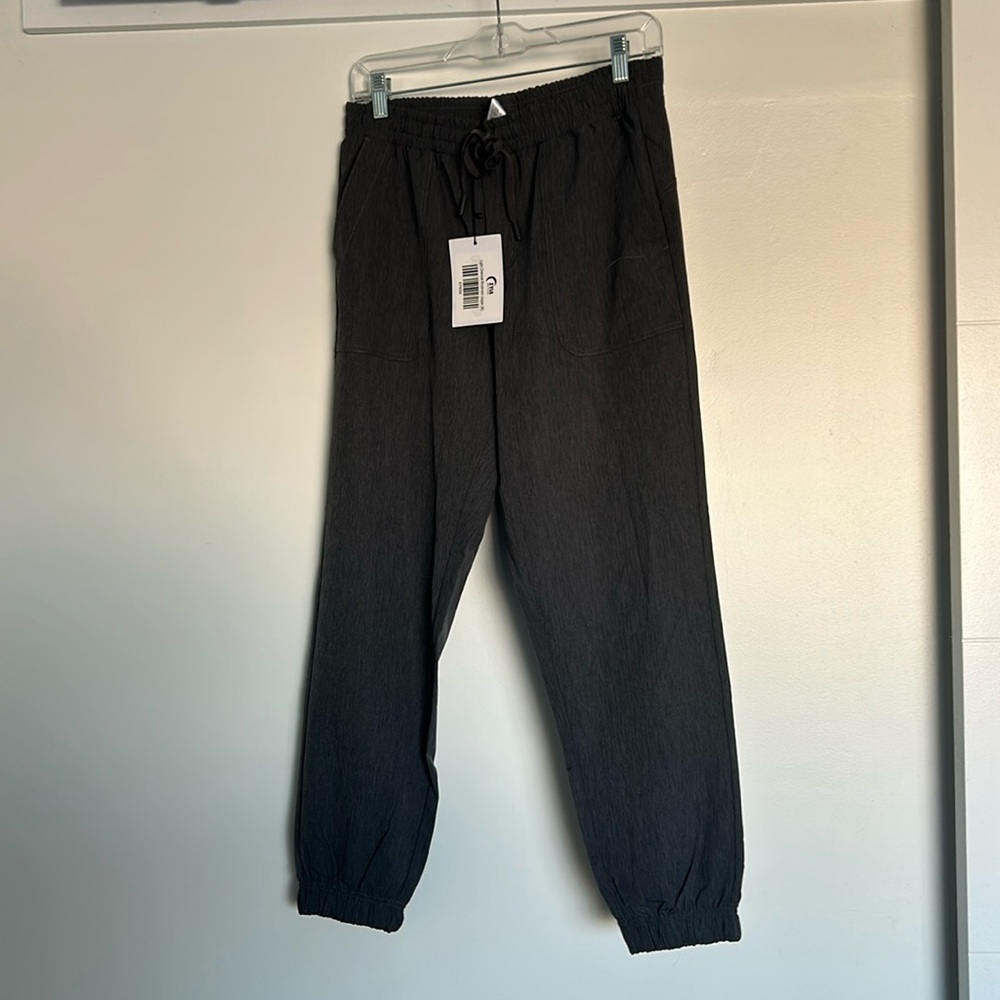 Zyia Light Charcoal Boulevard Joggers NWT